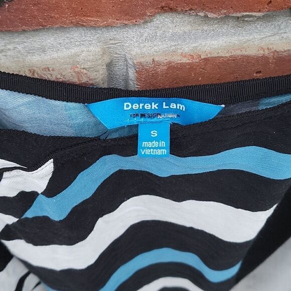 Turquoise stripped summer dress - Picture 3 of 5